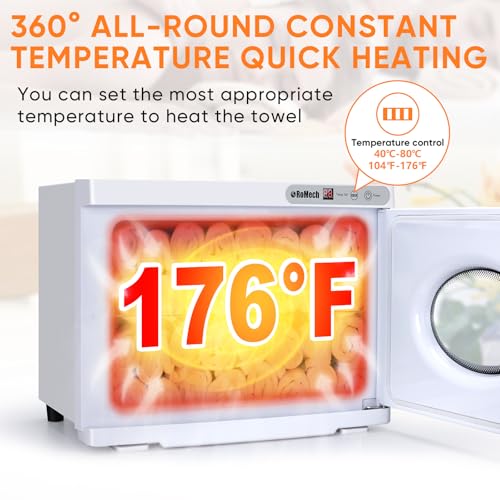 ROMECH 23L Hot Towel Warmer Cabinet with LED Display 1