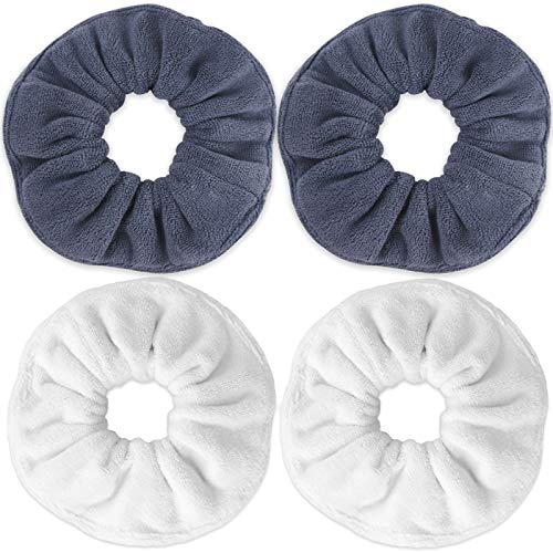 IVARYSS Super Absorbent Microfiber Towel Scrunchies 4PCS