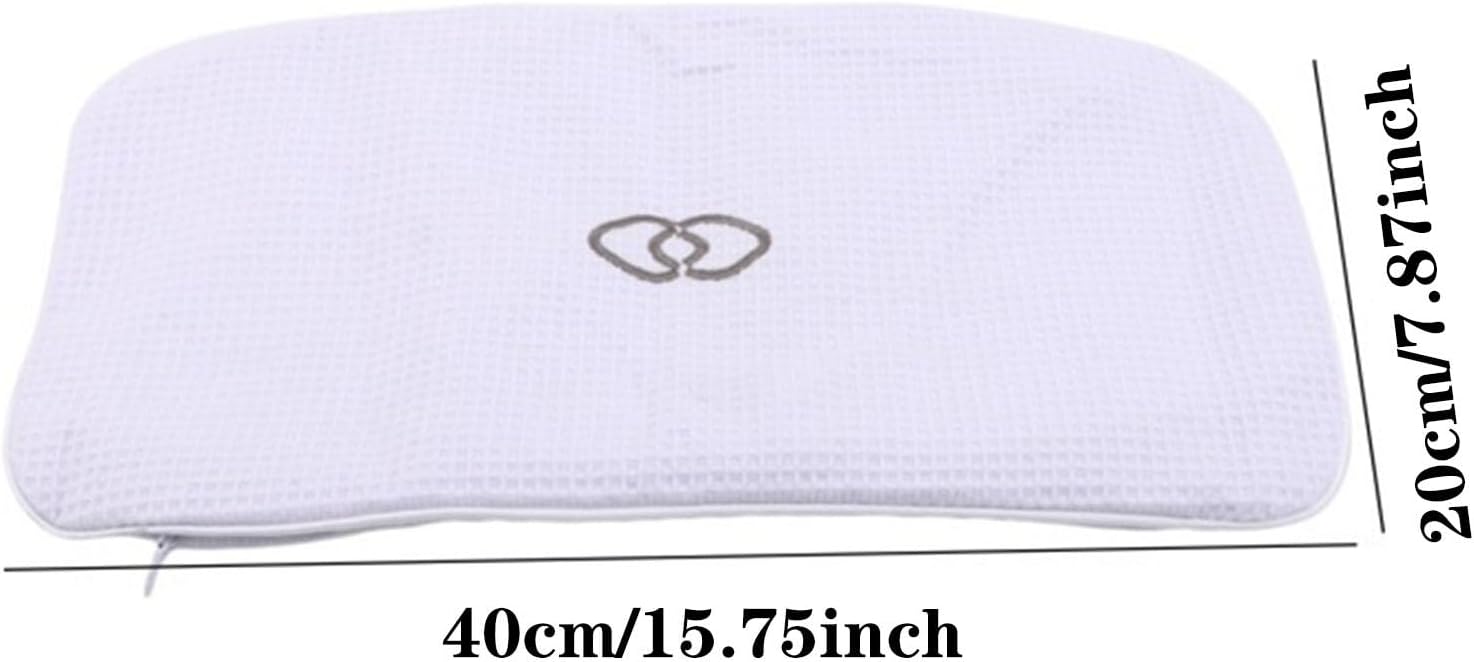 Gooddyiyukey Inflatable Bath Pillows Set for Head and Neck Support
