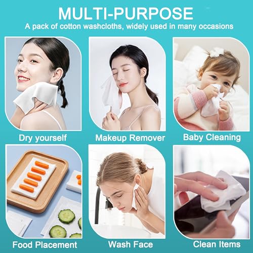 CHNLML Upgraded Thick Cotton Face Towel for Sensitive Skin