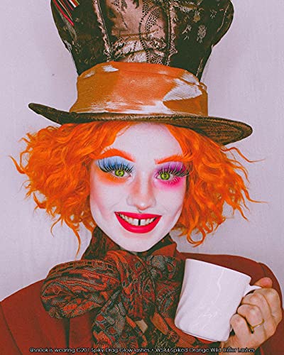 Spiky Glow-in-the-Dark False Lashes for Drag Queen Halloween
