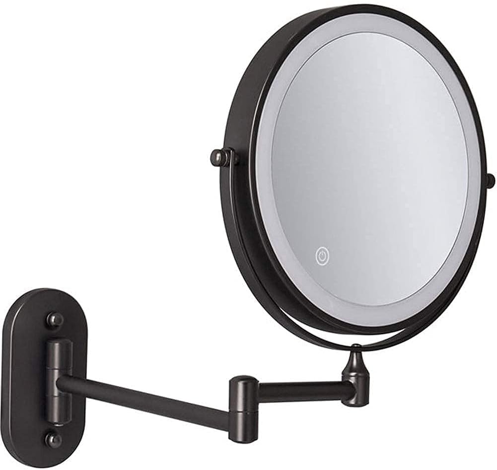 USB Rechargeable Wall Mounted Makeup Mirror with 5X Magnification