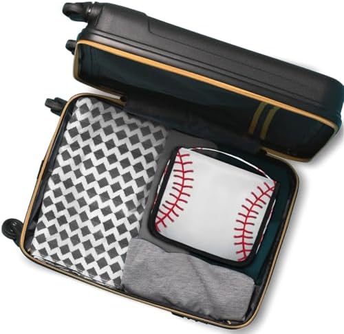 PATTERNFUL Baseball Pattern Travel Toiletry Bag