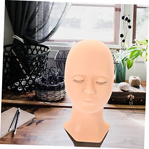 Balacoo Realistic Makeup Practice Silicone Mannequin Head with Removable Eyelids