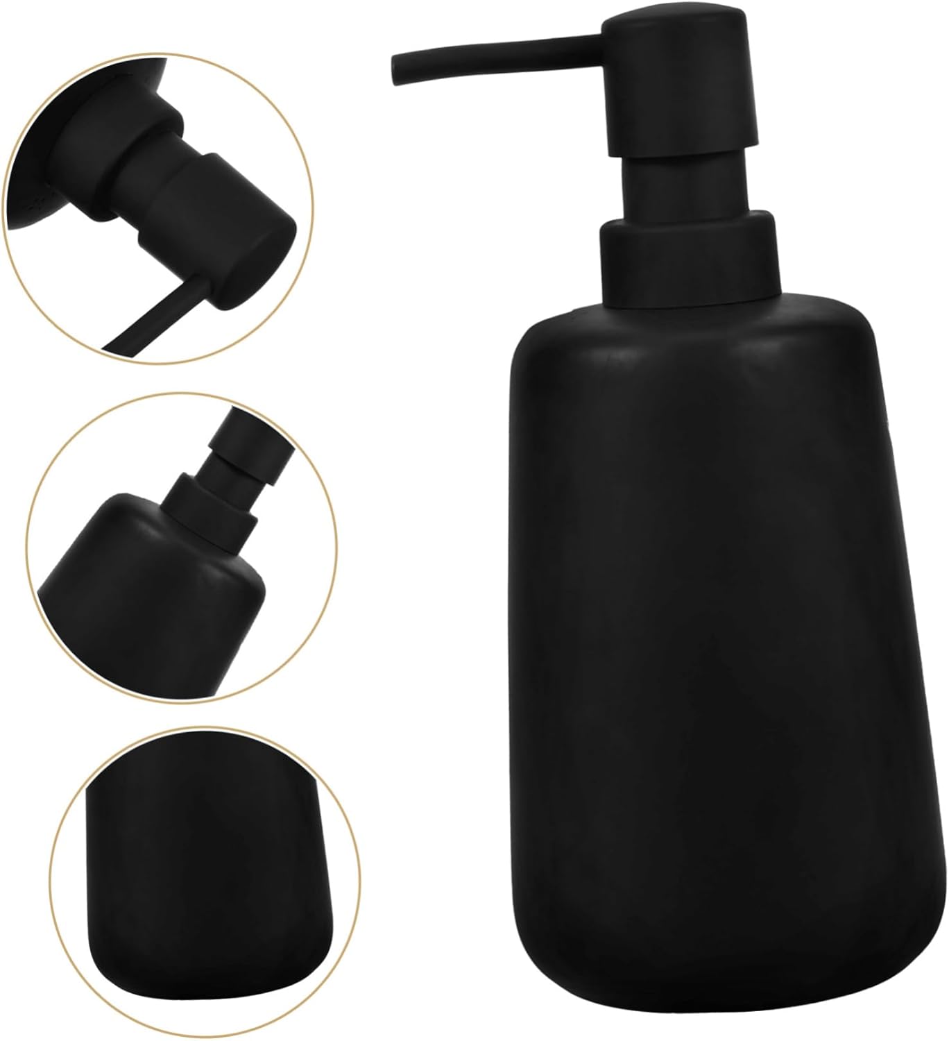 VALICLUD Ceramic Refillable Soap Dispenser for Shampoo Lotion and Hand Soap
