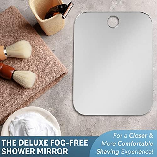 Deluxe Anti-Fog Shaving Mirror with Hook and Handheld Option 1