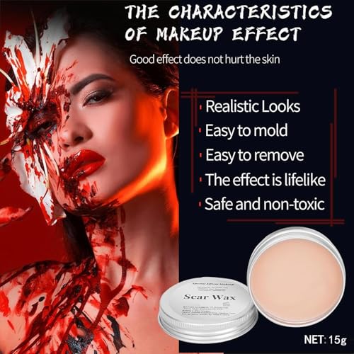 Scar Wax Kit for Halloween Makeup and Special Effects