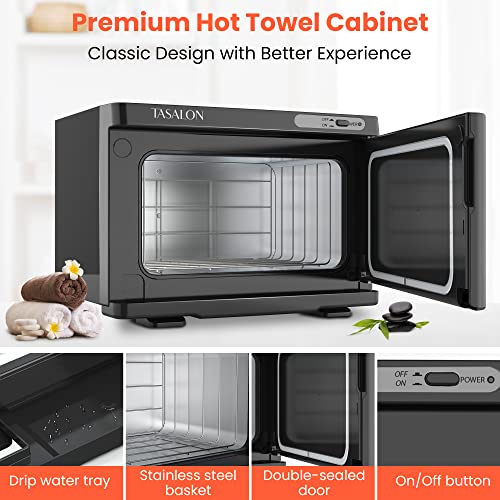 TASALON Hot Towel Warmer Cabinet 8L - Black