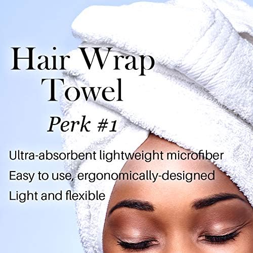 LANGE HAIR Microfiber Wrap Towel for Quick-Dry and Frizz-Free Hair