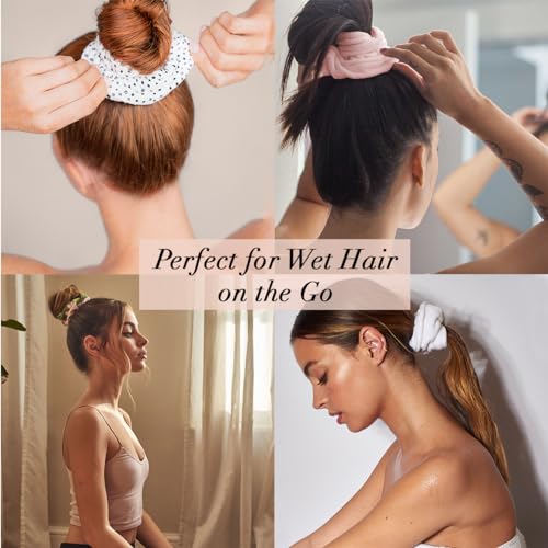 Kitsch Microfiber Hair Towel Scrunchie - 2 pcs - Dot