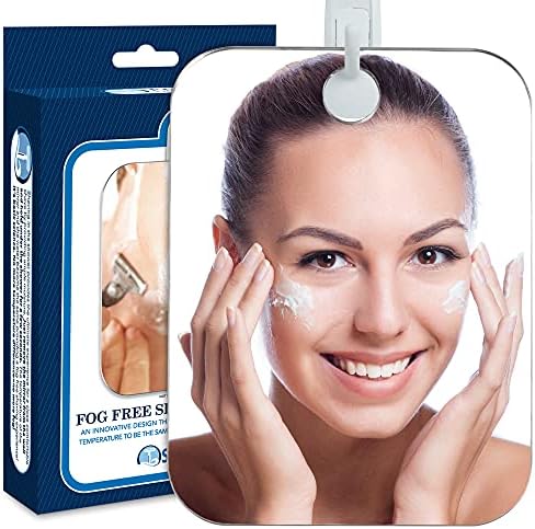 Deluxe Anti-Fog Shaving Mirror with Hook and Handheld Option 1