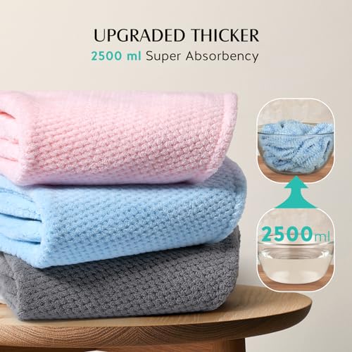 YFONG 3 Pack Microfiber Hair Towel Wrap