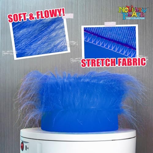 Novelty Place Blue Hairy Headband - Fun and Fuzzy