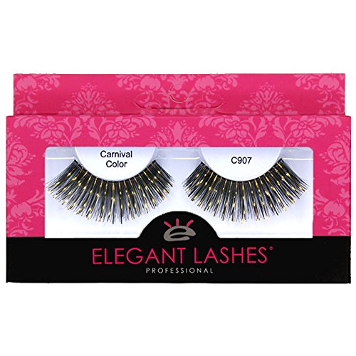 Elegant Lashes C907 Cleopatra Black Gold False Lashes