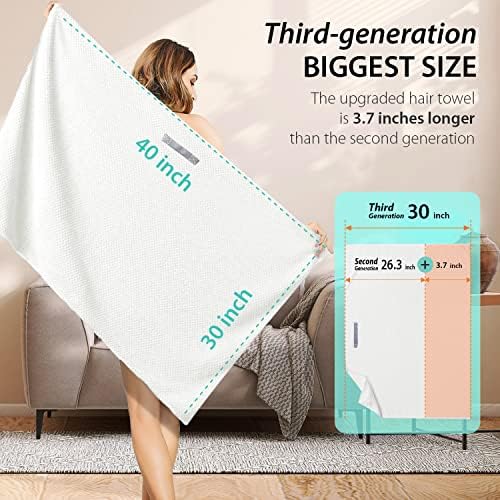 YFONG X-Large Microfiber Hair Towel Wrap