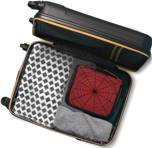 Red Web Hanging Travel Toiletry Bag with Sturdy Hook