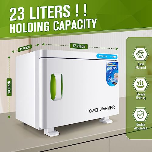 9TH SHOP 23L Hot Towel Cabinet with UV Light
