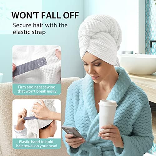 YFONG X-Large Microfiber Hair Towel Wrap