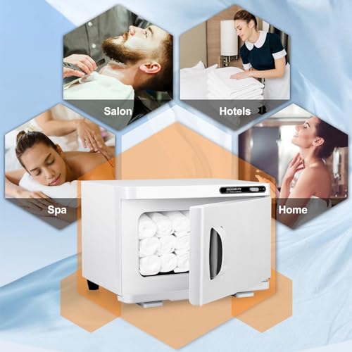 HSONBIUTY Hot Towel Warmer Cabinet 8L Capacity White