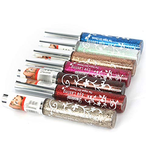 Drasawee Colorful Waterproof Glittering Eyeliner Purple
