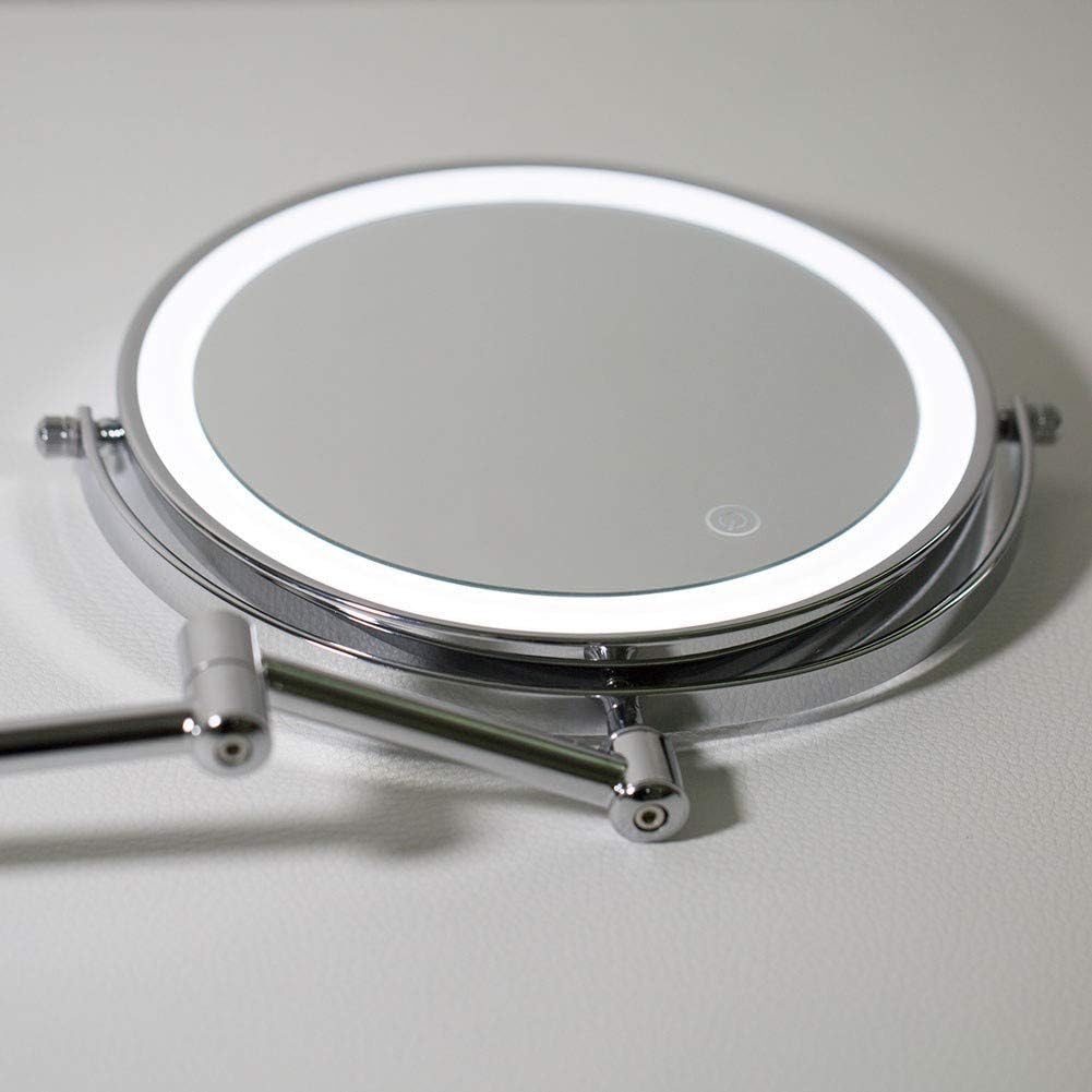 LCARY Wall-Mounted Makeup Mirror 7X Magnification
