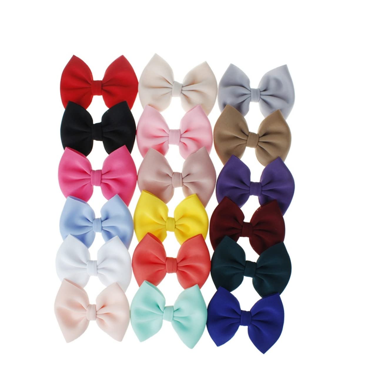 SKISUNO Bowknot Hairpin 9 Pairs Hair Clip for Baby Girls