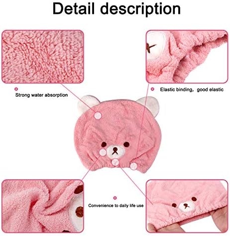 Lamoutor 3Pcs Hair Drying Towel for Kids