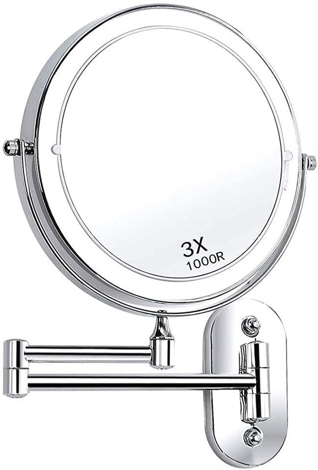 LCARY Wall-Mounted Makeup Mirror 7X Magnification