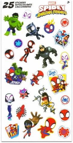 Spidey and Friends Bathroom Set for Kids - 8 Oz Shampoo and Stickers