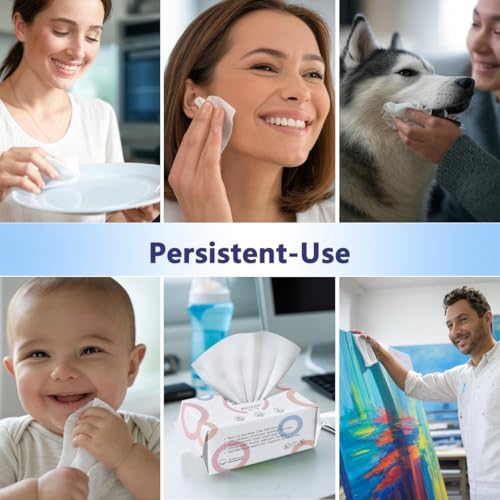 Ampmuze 80 Count Biodegradable Face Wipes