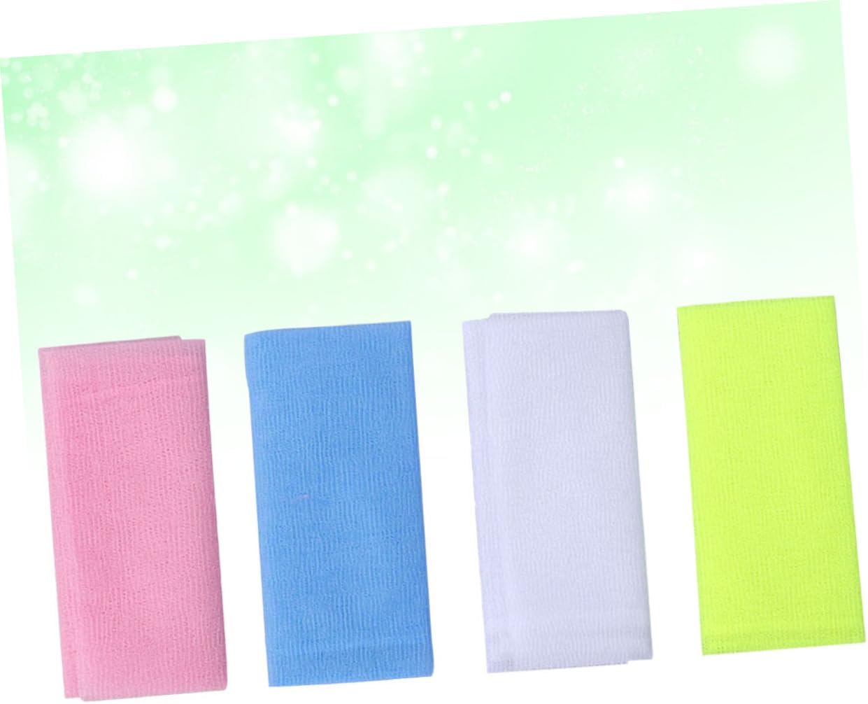 4PCS Long Exfoliating Bath Towel Back Scrubber for Men Women 1