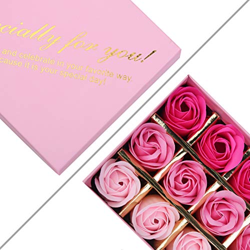 36 PCS Pink Rose Scented Bath Soap Set for Her