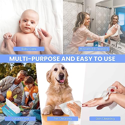 MIRUCOO 100 Sheet Organic Viscose Facial Towels