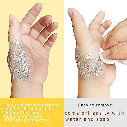MEICOLY Body Glitter Gel for Kids and Women