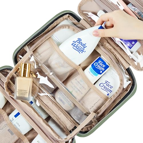 NISHEL Travel Toiletry Bag for Women Purple