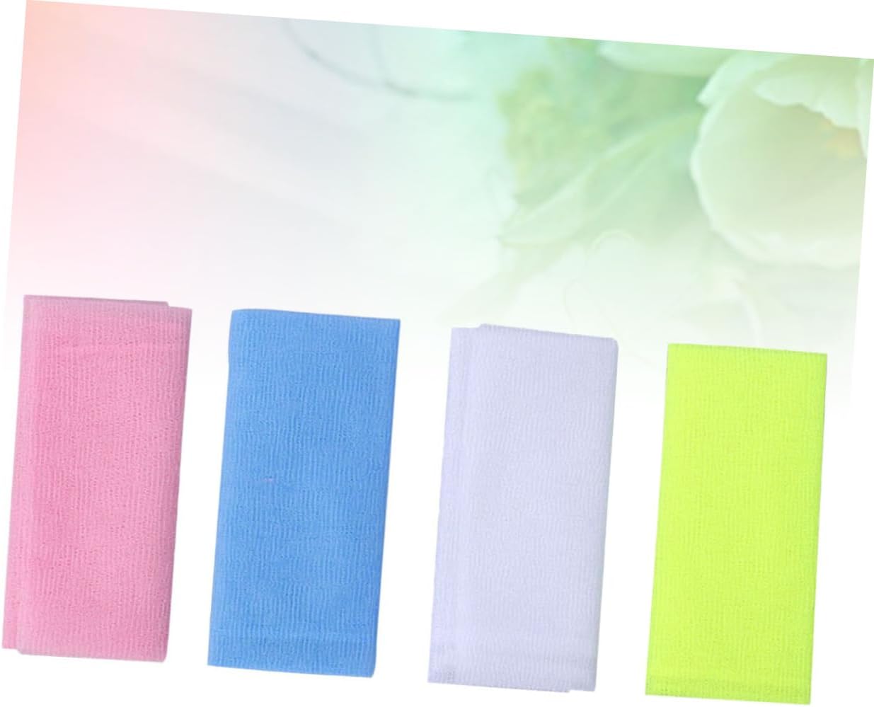 4PCS Nylon Exfoliating Bath Towel for Back Scrubbing