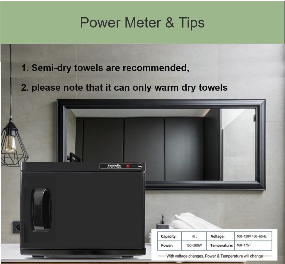 Hot Towel Warmer with 8L Capacity and Auto-Reheat