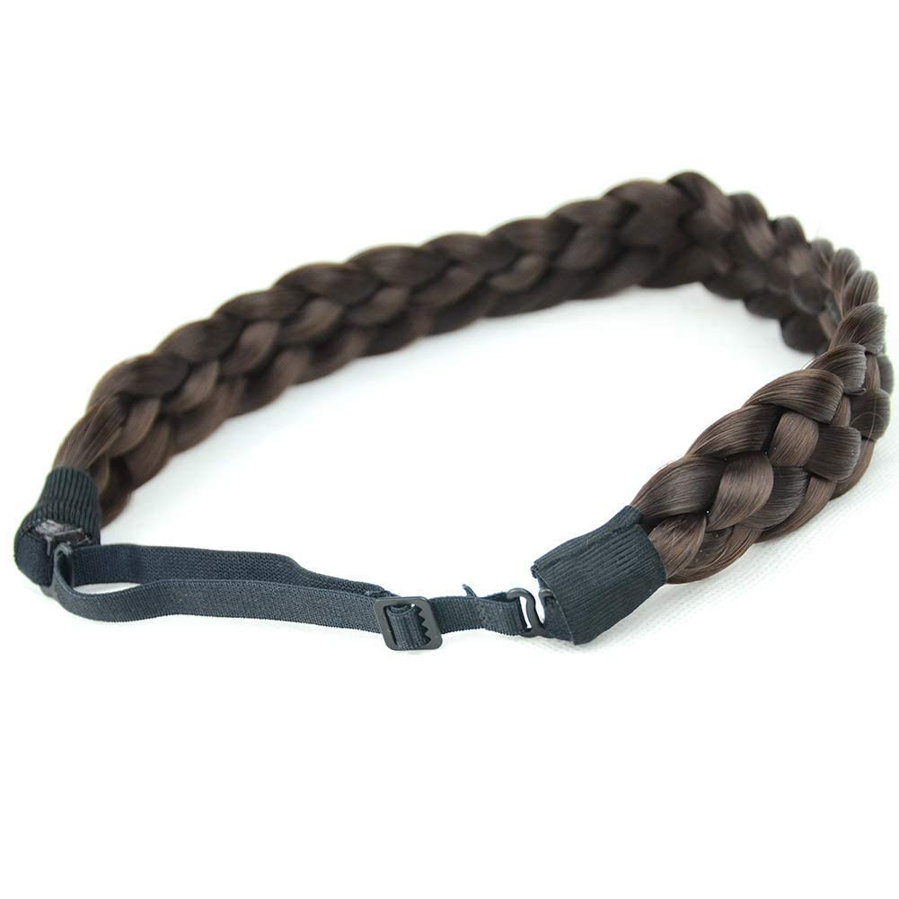 DIGUAN 5 Strands Synthetic Hair Braided Headband 1