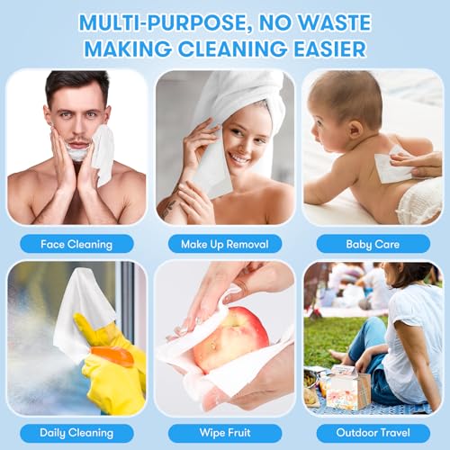 Beauntangly XL Biodegradable Face Towel 50 Ct