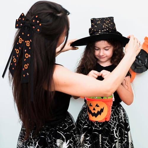 CEALXHENY Halloween Hair Bows with Rhinestone