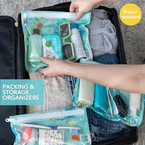 Bumkins Travel Bag Set of 3 Sizes Ocean Life Blue 1