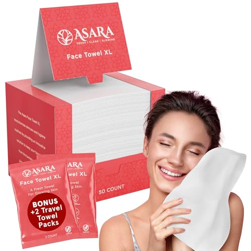 ASARA XL Facial Wipes - Organic Vegan Biodegradable