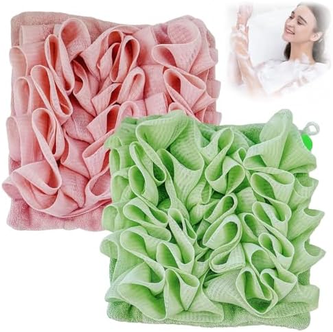 Laueob Loofah Cloth 2 in 1 Bath Combo