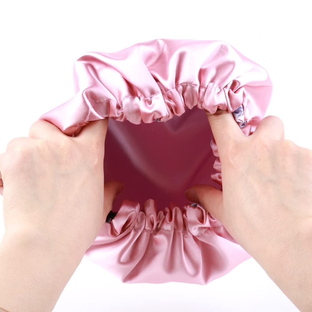 ELIHAIR 2pc Satin Bonnet for Kids Natural Hair