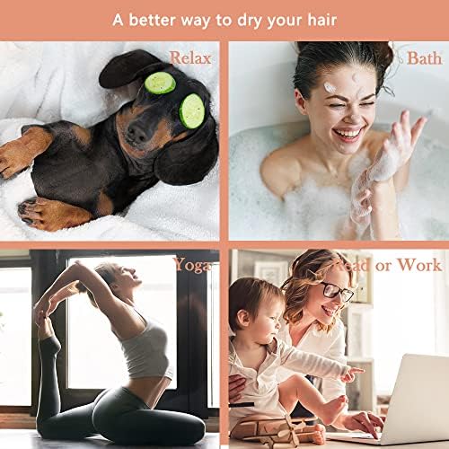 Cute Cat Hair Drying Towel Wrap for Kids and Women