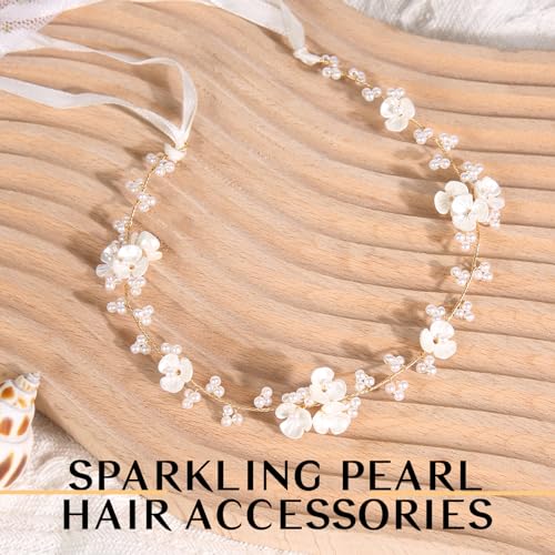 Elegant Orchid Pearl Headpiece for Girls and Women