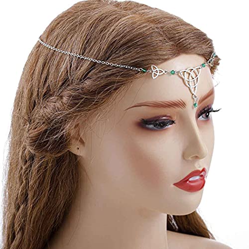SHAMZBEST Boho Head Chain Crystal Hair Accessory for Women and Girls
