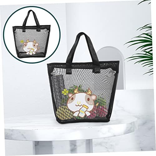 HOOTNEE Portable Mesh Toiletry Bag for Travel and Home Use
