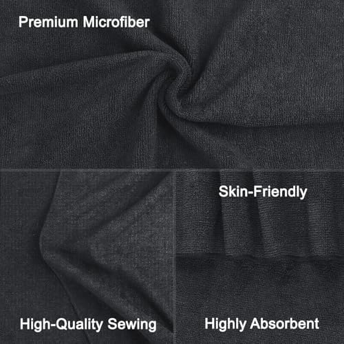 Orighty Black Salon Towels Extra Large Pack of 12 1