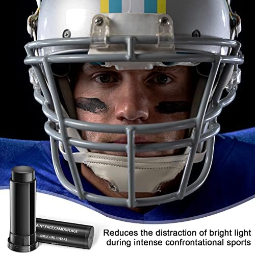 Rismise 3pcs Football Eye Black Paint Stick for Sports Halloween